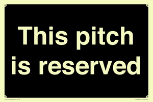 This pitch is reserved